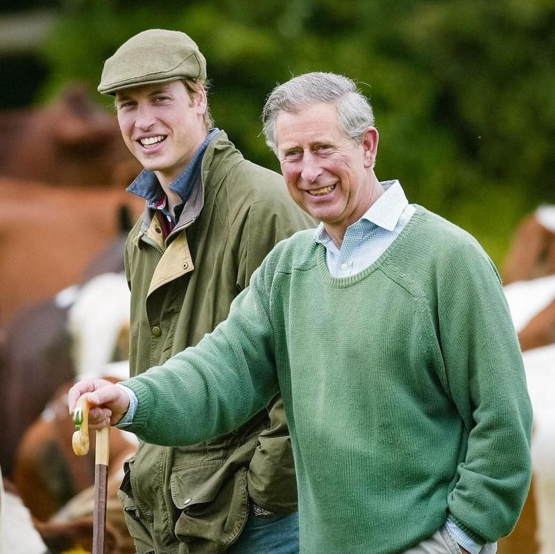 Prince William and Prince Charles