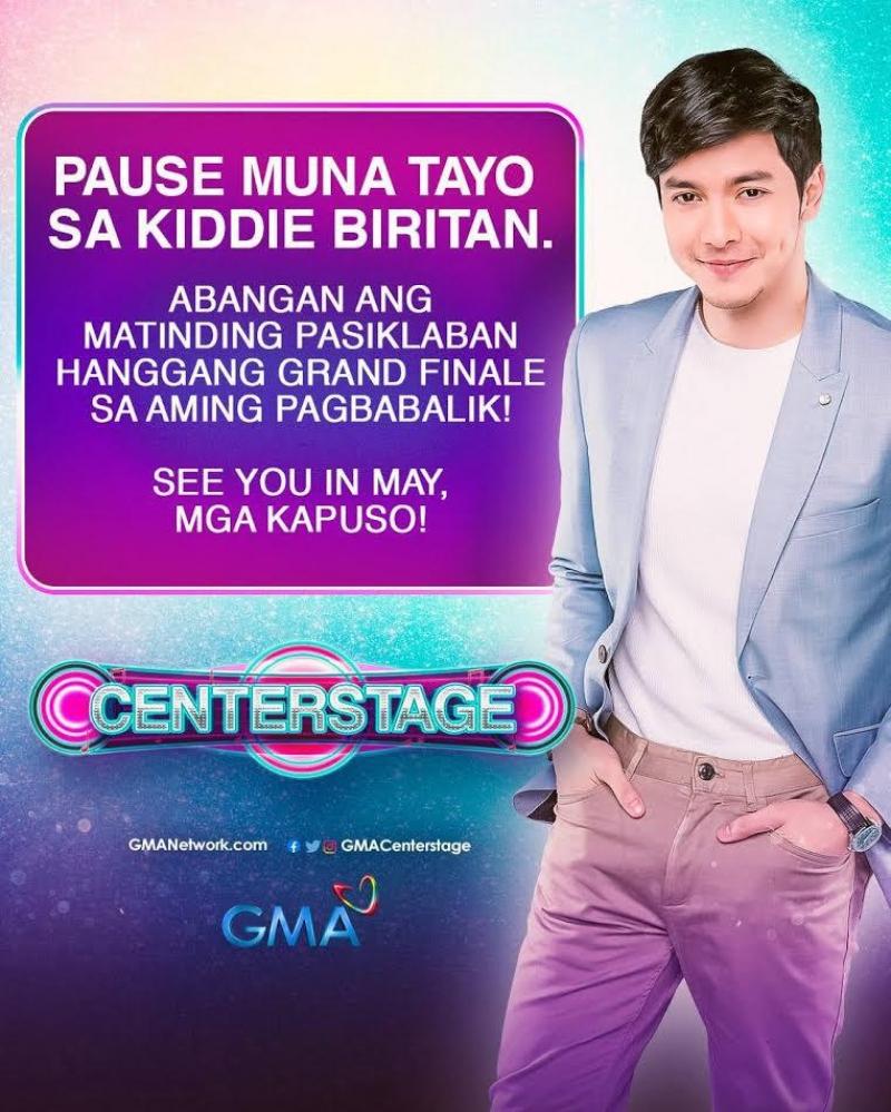 Centerstage pansamantala munang di eere