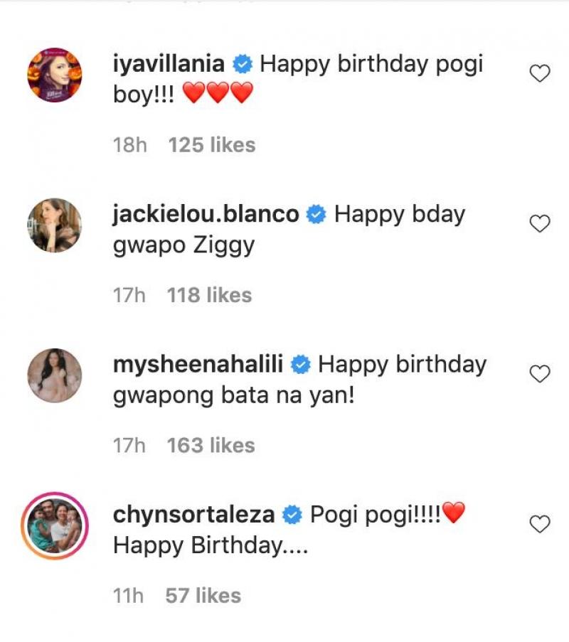 Celebrities sent well wishes for birthday boy Sixto Dantes