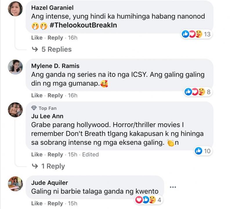 Viewers bilib sa intense na mga kaganapan sa I Can See You The Lookout