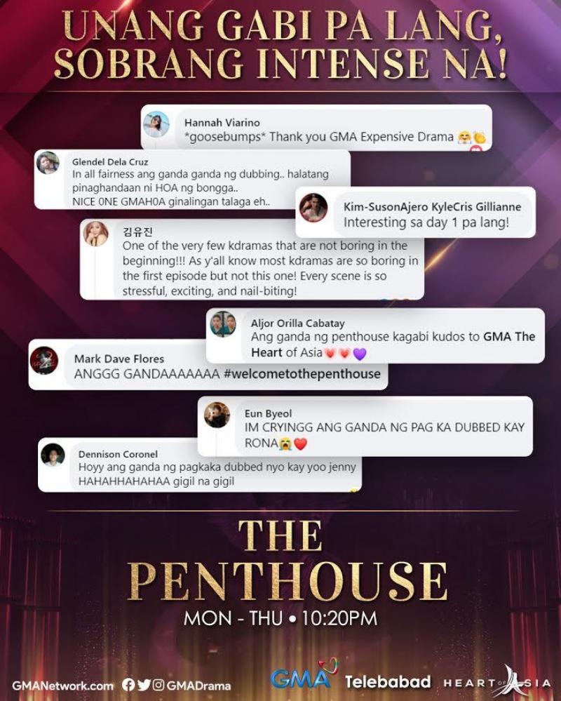 Netizens nag react sa intense scenes sa The Penthouse