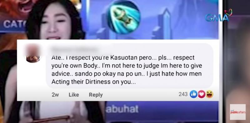 Pambabatikos sa ilang female game streamers