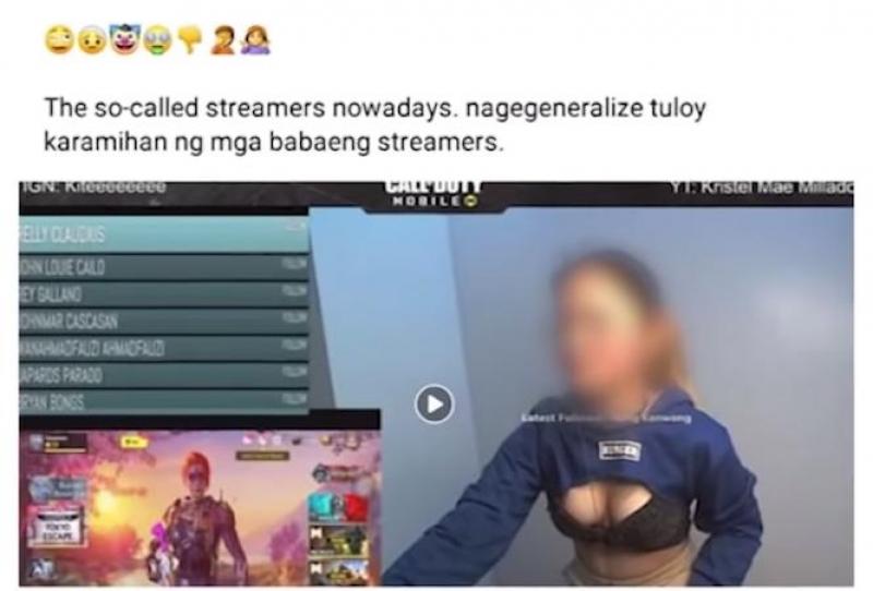 Pambabatikos sa ilang female game streamers