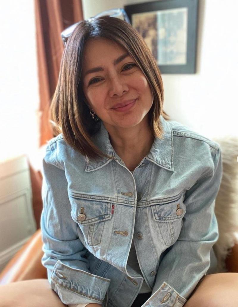 Alice Dixson at baby Aura