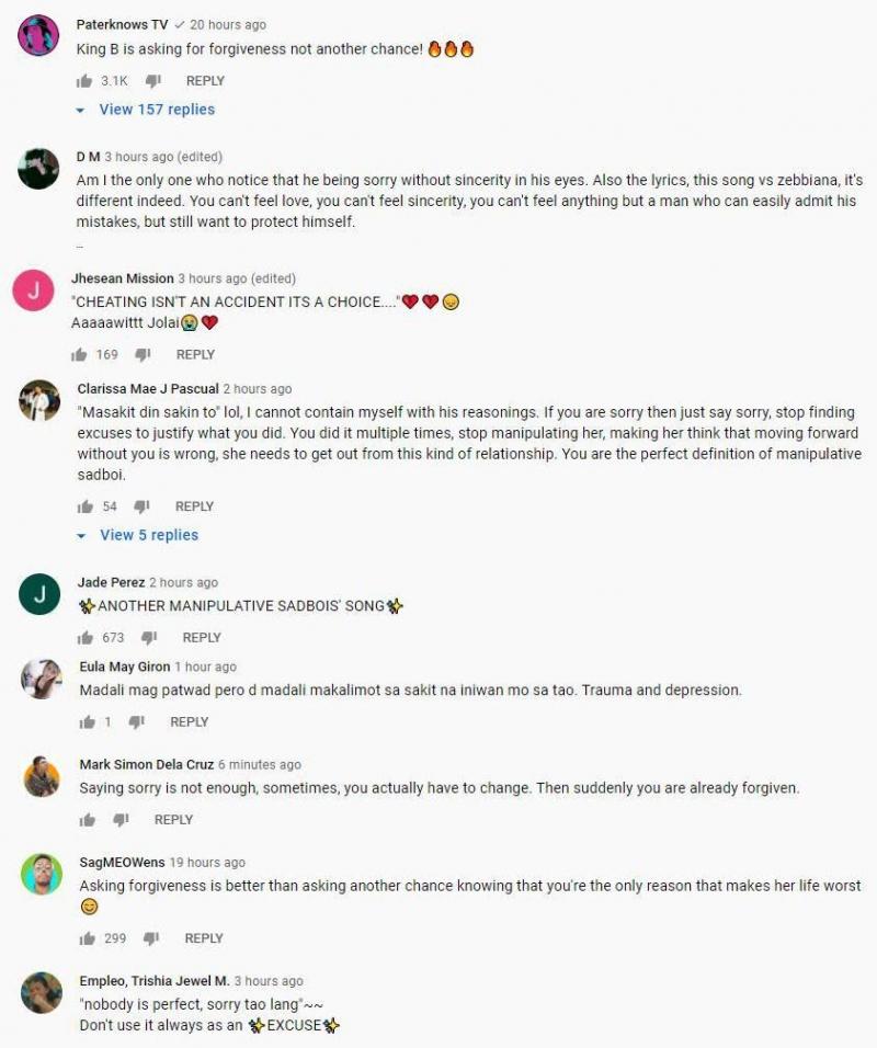 Netizens comment on YouTube