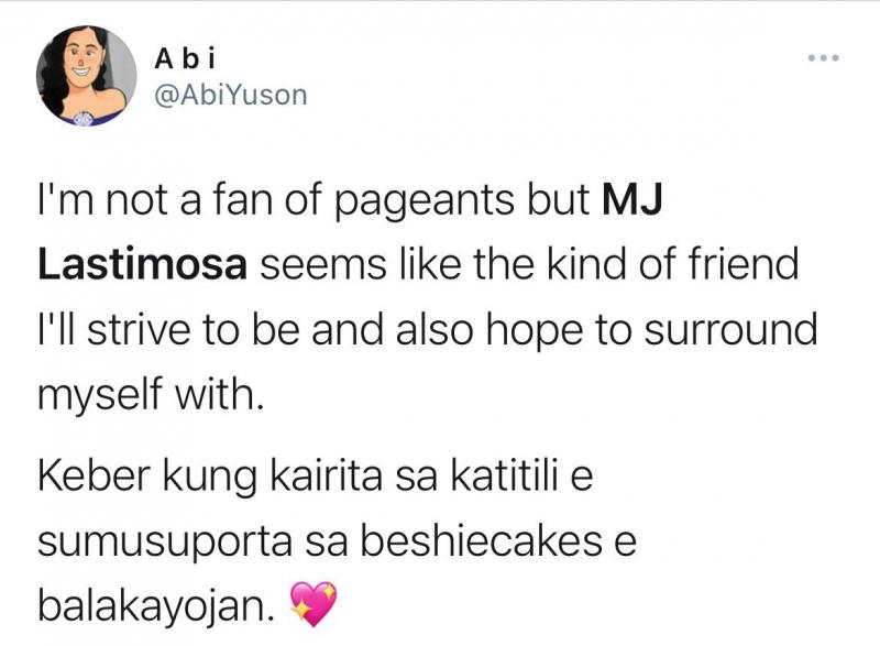 Netizens pinuri si MJ Lastimosa sa kanyang todong suporta kay Rabiya Mateo