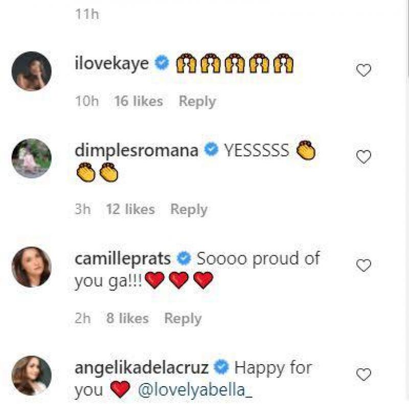 Lovely Abella Instagram Comments