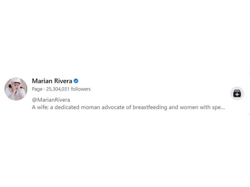 marian rivera has now 25 million followers on facebook