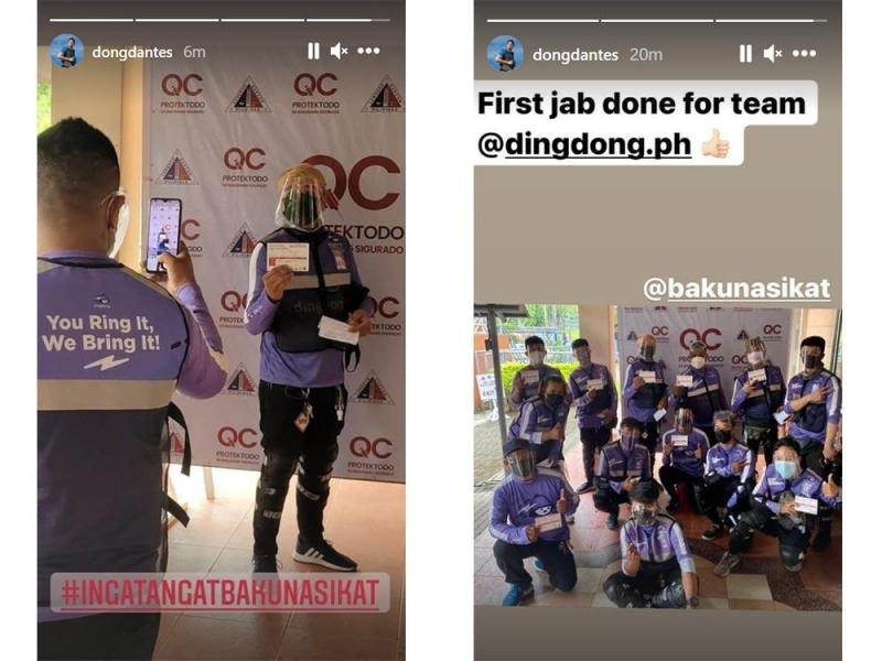 riders ng dingdong ph nabakunahan na