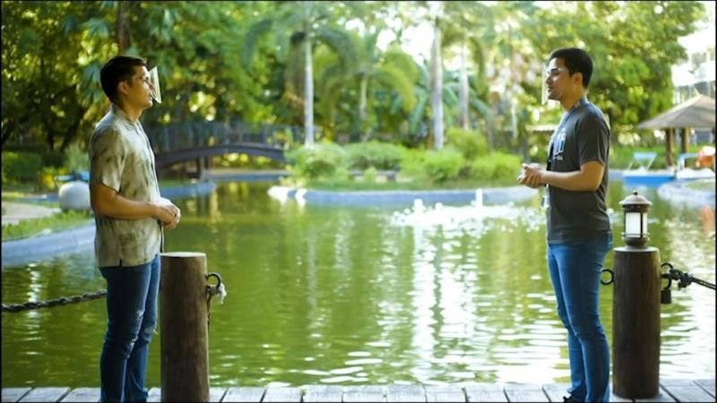 Dingdong Dantes and Mayor Vico Sotto in Amazing Earth