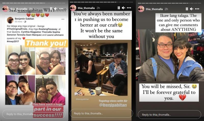 thia thomalla pens message for late handler and road manager benj gabitan