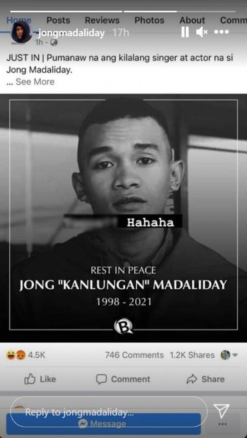 jong madaliday death hoax