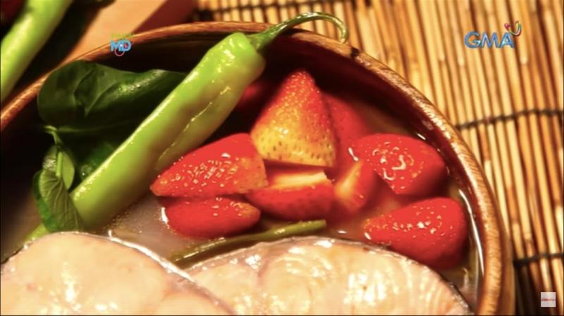 sinigang na salmon sa strawberry