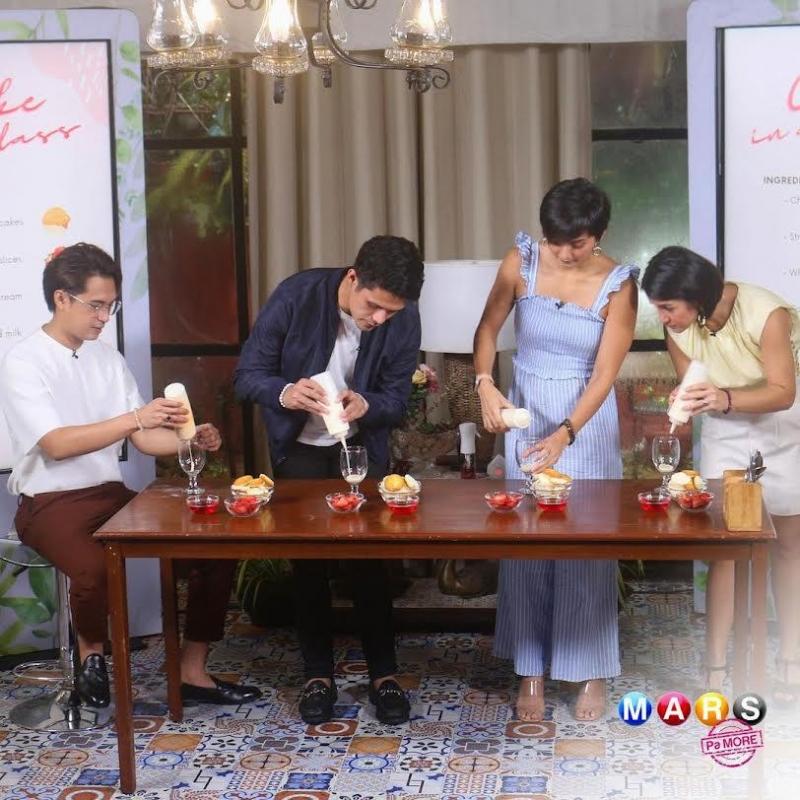 marlo mortel and jon lucas with iya villania and camille prats