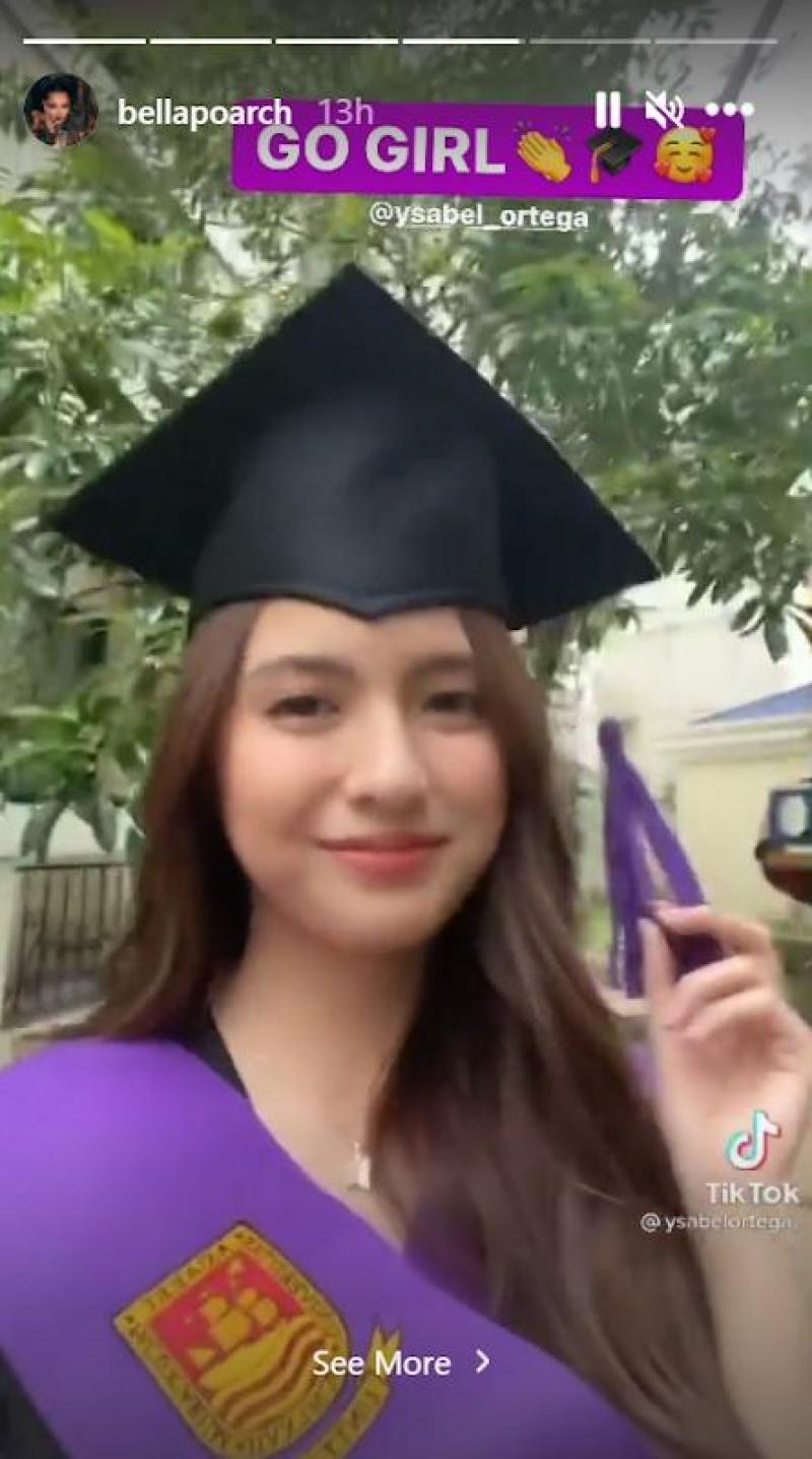 ysabel ortega on bella poarch instagram
