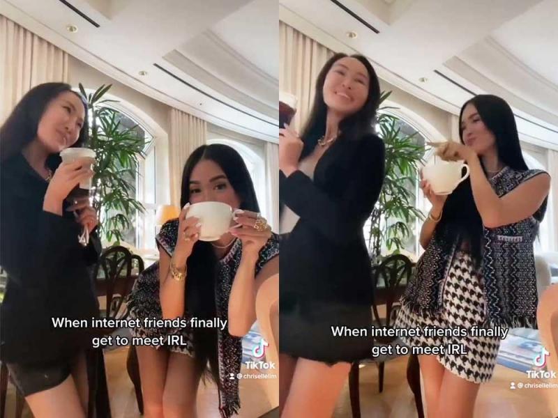 Heart Evangelista and Chriselle Lim