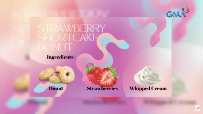 strawberry shortcake donut