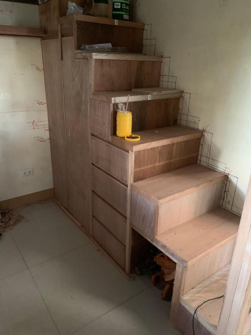 Storage room during renovation