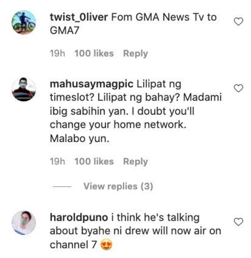 speculations in comments