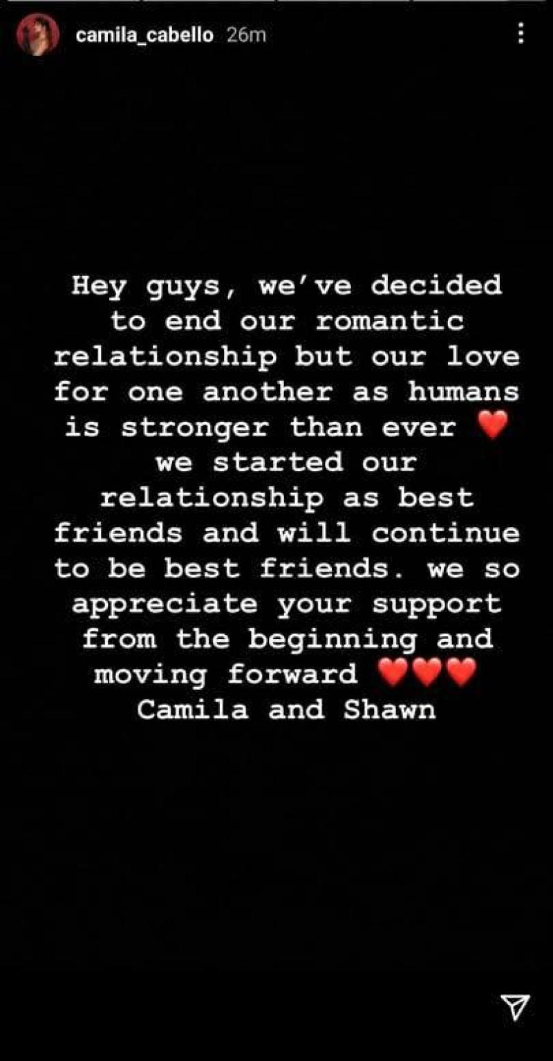 Shawn Mendes and Camila Cabello announce breakup  GMA Entertainment
