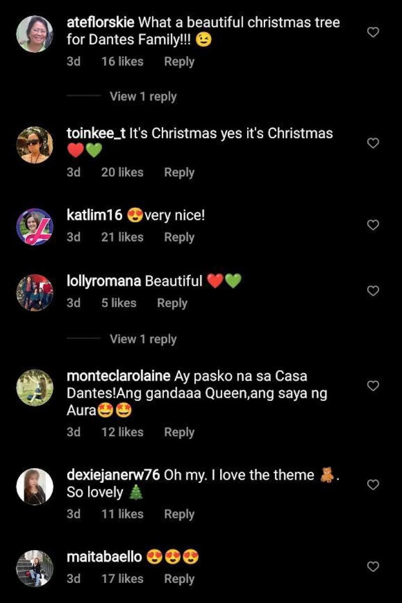 Netizens reaction to Team Dantes Christmas tree