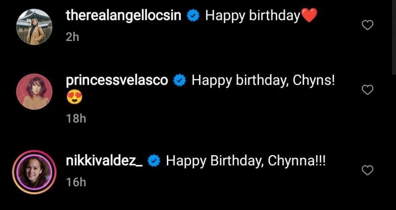 Celebrities birthday greeting for Chynna Ortaleza