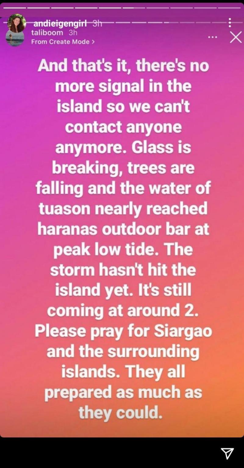 Andi Eigenmann Instagram story