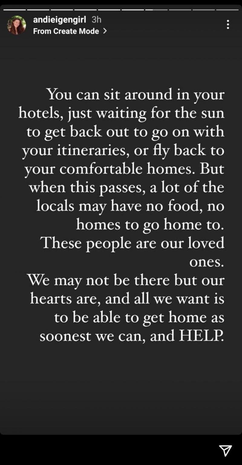 Andi Eigenmann Instagram story