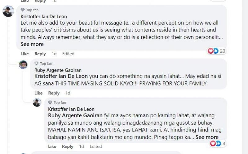 Source Lotlot de Leon FB and Kristoffer Ian De Leon FB
