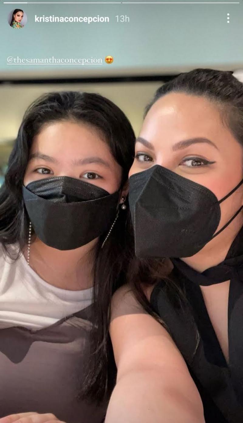 KC Concepcion returns to Manila; spends quality time with her family