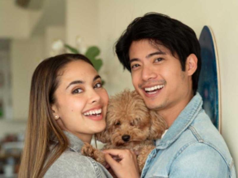 Megan Young and Mikael Daez with Soba