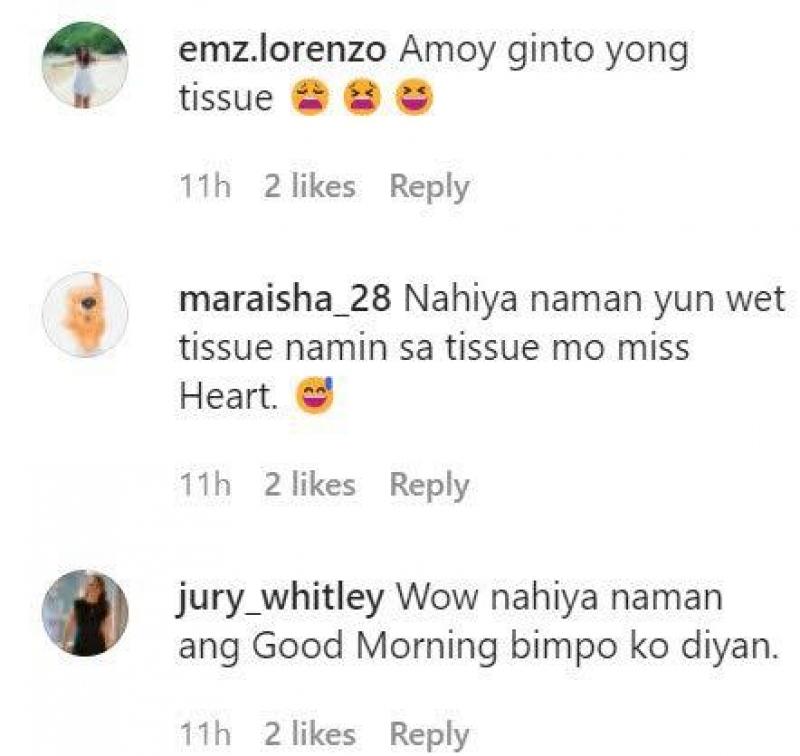 Comments on Heart Evangelista s Instagram