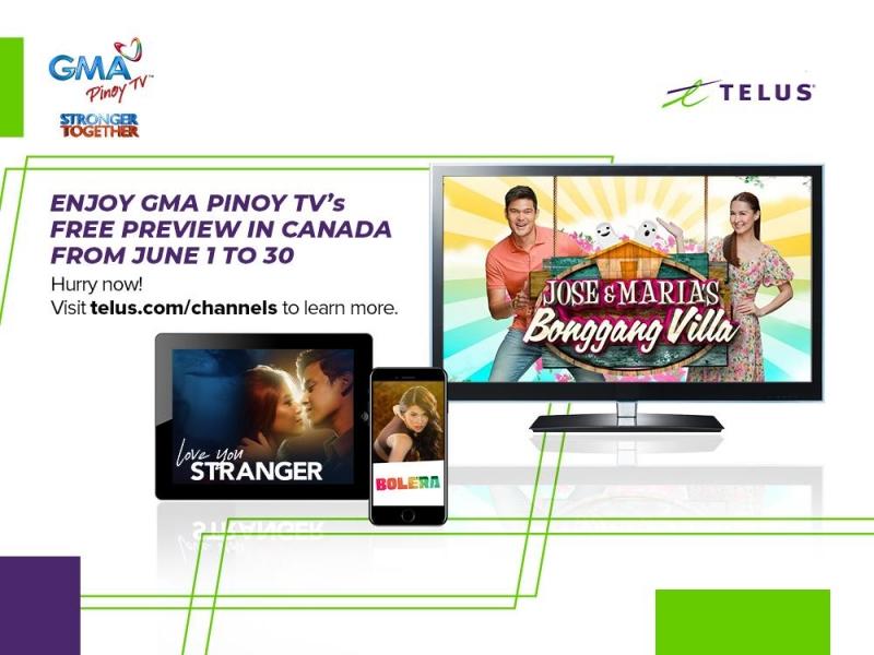 Don't miss out on TELUS Optik TV's FREE PREVIEW OF GMA Channels this Filipino Heritage Month