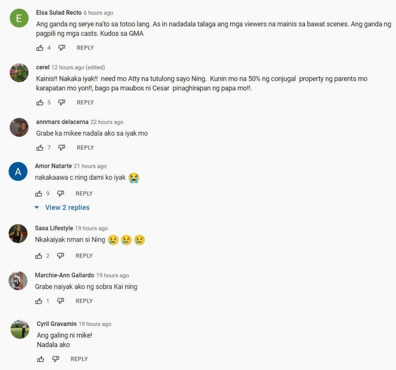 Netizens reaction to Mikee Quintos in Apoy sa Langit