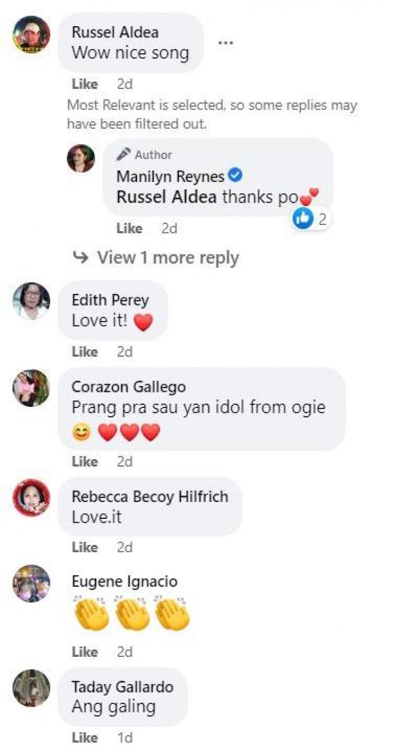 Source Manilyn Reynes FB