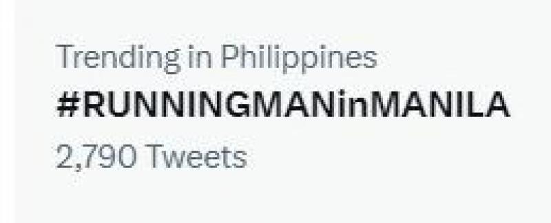 Running Man in Manila