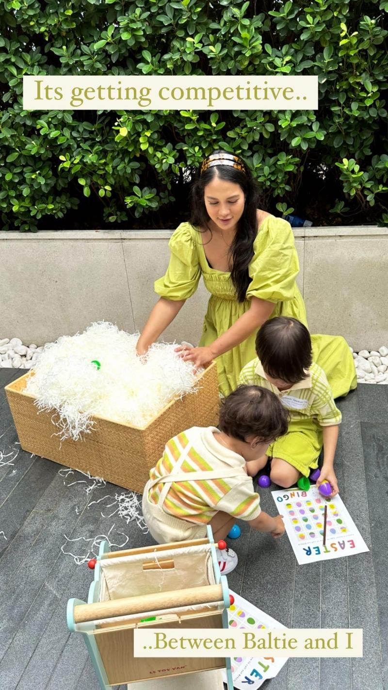 Isabelle Daza with Baltie and Valentin