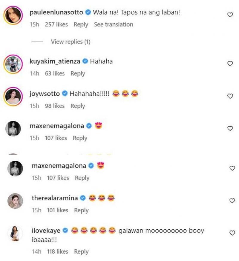 Celebs reaction to Oyo Sotto s IG post