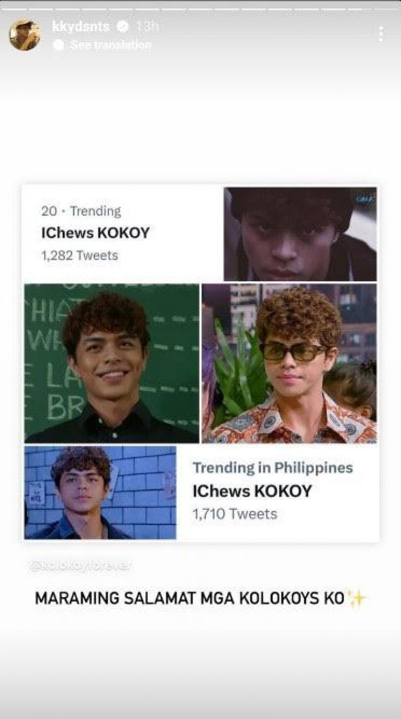 Kokoy de Santos Instagram account