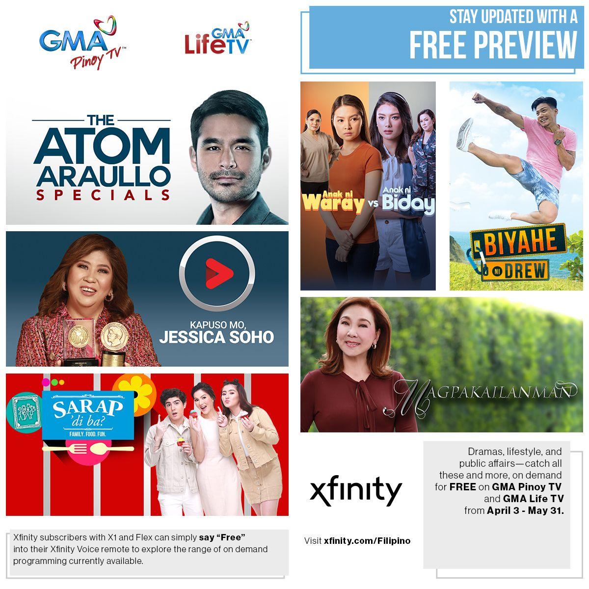 Xfinity TV Customers Can Now Watch Kapuso Shows for Free This April