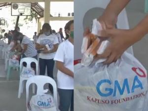 Relief goods na hatid ng GMA Kapuso Foundation