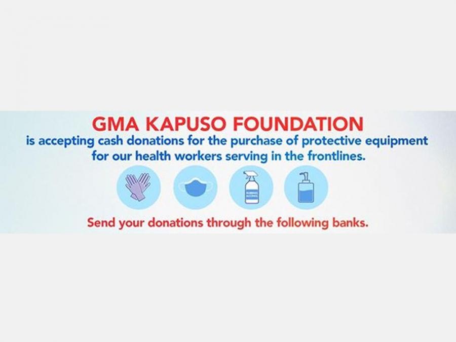 GMA Kapuso Foundation, tumatanggap ng cash donations para sa protective