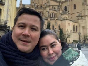 TV and radio achor Connie Sison and husband Chris Escudero