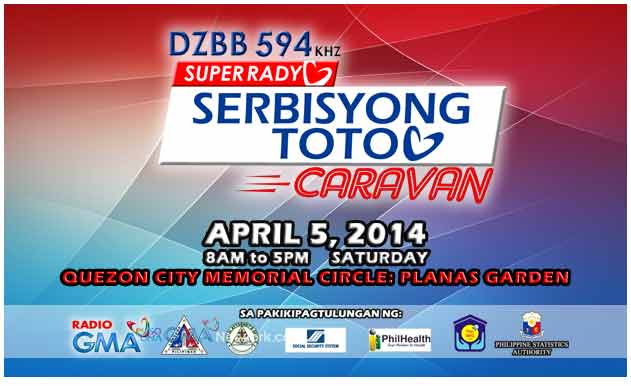 DZBB Serbisyong Totoo Caravan on April 5 | GMANetwork.com - Radio ...