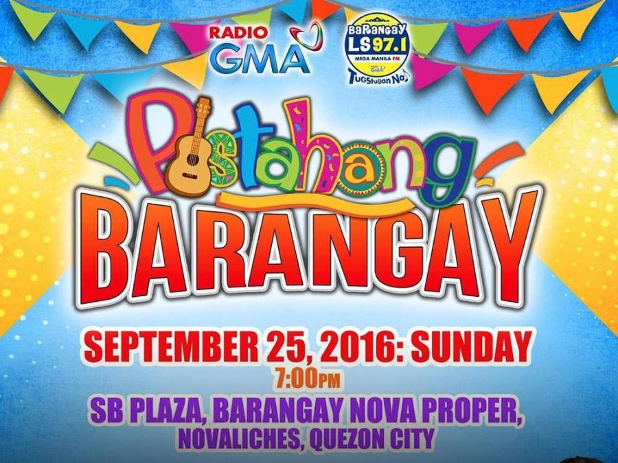 Kapuso celebs invades Pistahang Barangay in Novaliches on September 25 ...