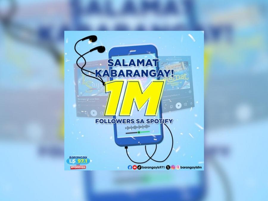 Barangay LS Forever gains 1 million followers on Spotify! | GMANetwork ...