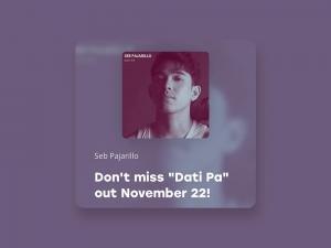 Seb Pajarillo second single Dati Pa