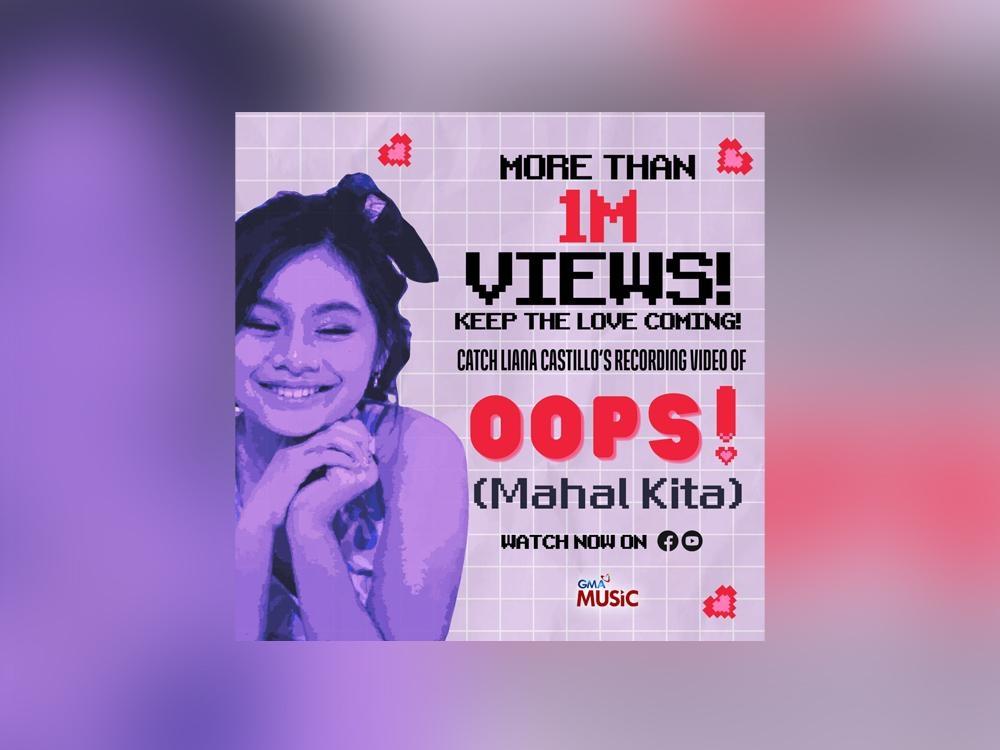 Liana Castillo's 'Oops! Mahal Kita' recording video hits 1 million views