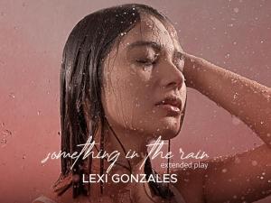 Something in the Rain EP cover art, Lexi Gonzales face drenched in water