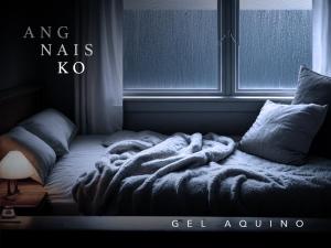 Ang Nais Ko cover art; raining outside window beside unmade bed